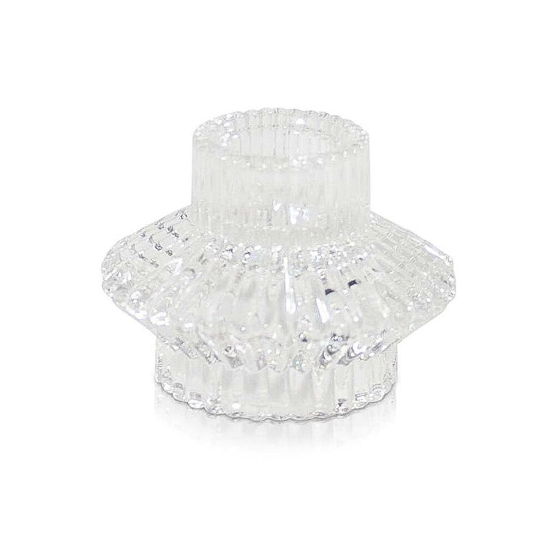 Svećnjak dvostrani providan