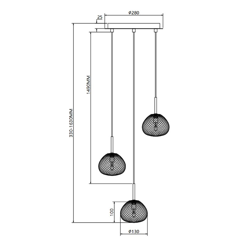 Luster PRISMA MAP9526-3