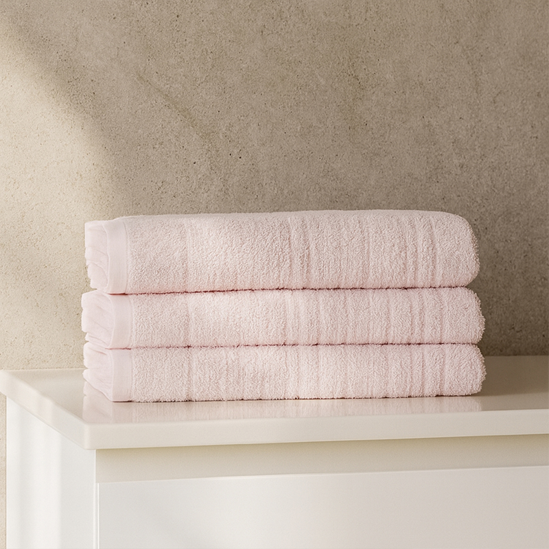 Peškir NATUR 70x130 Light pink