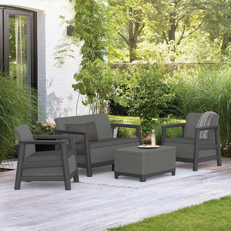 Baštenska garnitura SCANDI LINEA 2 granit CU 270924