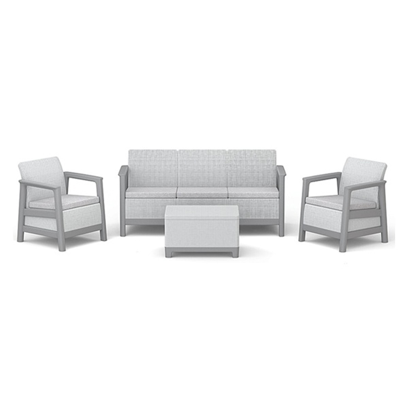 Baštenska garnitura SCANDI LINEA 3 siva CU 264041