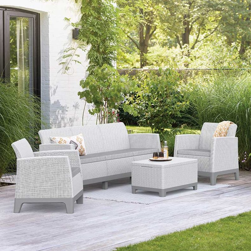 Baštenska garnitura SCANDI FORMA 3 siva CU 264088