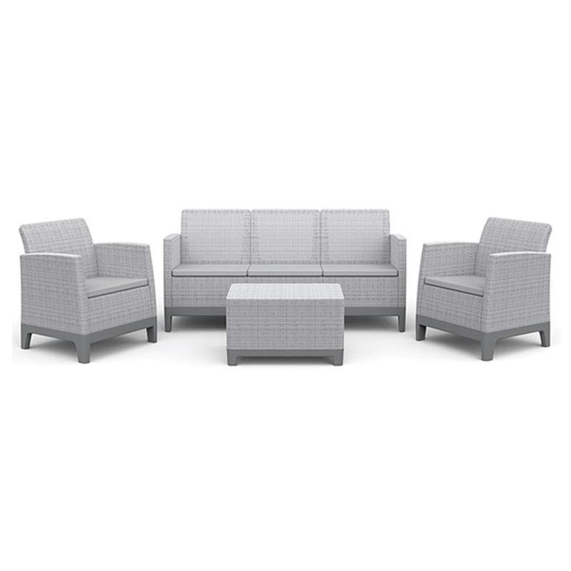 Baštenska garnitura SCANDI FORMA 3 siva CU 264088